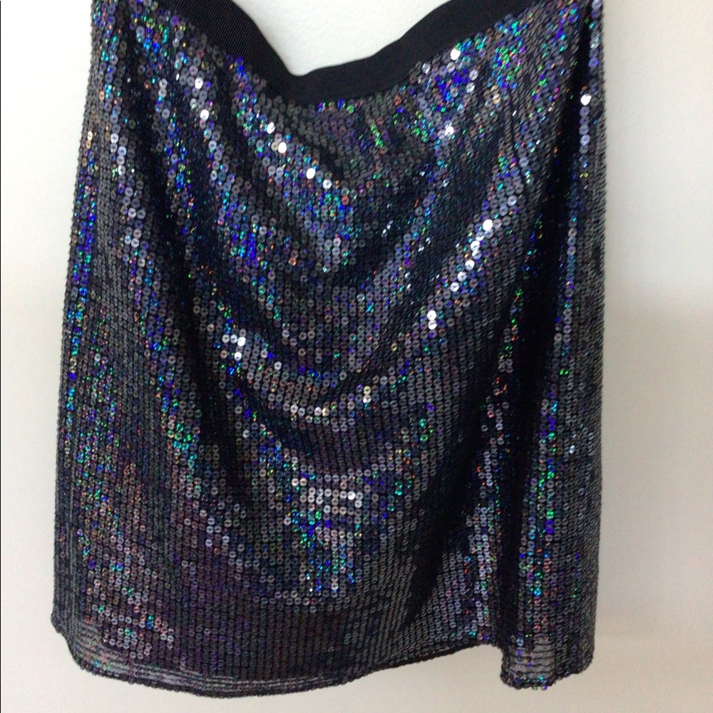 DKNY sequin mini skirt